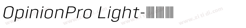 OpinionPro Light字体转换